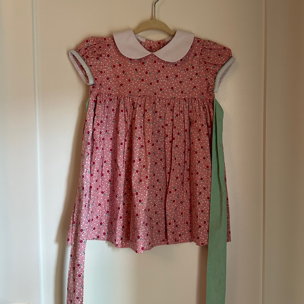 Little English - pink cherry dress - 2T